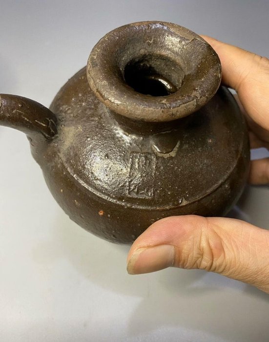 清代茶葉末釉水注，工藝精湛適合收藏古董瓷器清朝古董瓷器清朝瓷器茶葉