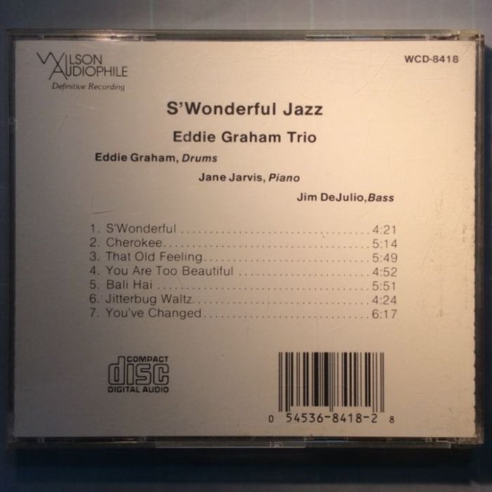 Wilson Audio唱片/Eddie Graham Trio-S'Wonderful Jazz美妙的爵士美版