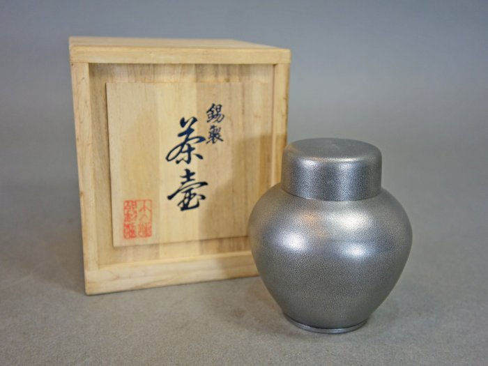 美品 錫製 茶壶 茶入 本錫 乾茂號造 共箱 Yahoo!オークション -「乾茂號造」の落札相場・落札価格