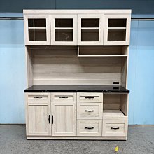 【二手家具永茂】北中南二手傢俱買賣 *A070302*5.5尺石面餐櫃* 電器架 矮櫃 高低櫃 沙發櫃 邊櫃 碗盤餐櫃 租屋 高低櫃 鞋櫃 沙發 電視櫃 書櫃