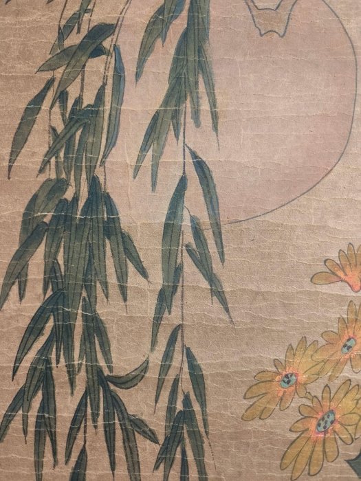 代號TZ485《石濤花鳥》三尺中堂手繪作品畫心材質：宣紙裝裱尺寸：長