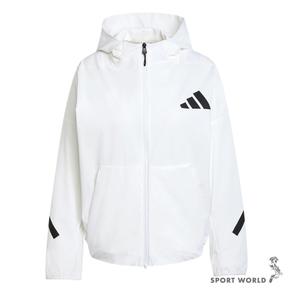Adidas 連帽外套女裝防曬Z.N.E. 白【運動世界】KD8474 | adidas
