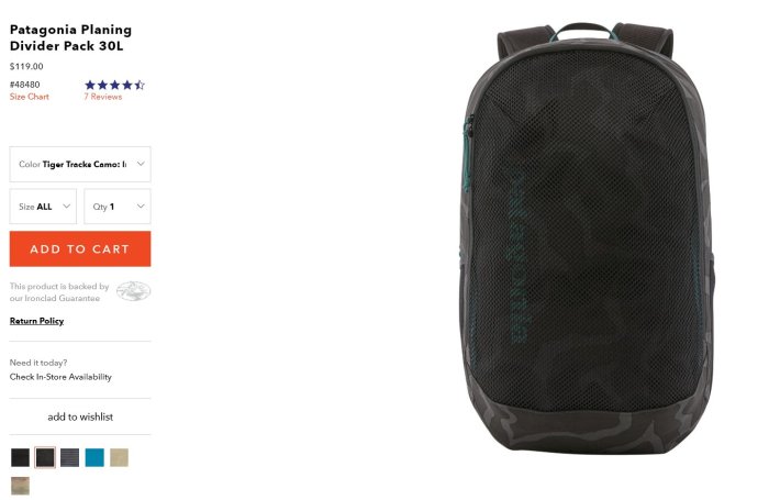 Patagonia Planing Divider Pack 30l Planing Divider Pack 30L Black