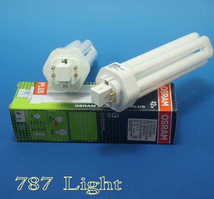 PLT燈管歐司朗OSRAM DULUX T/E 42W/840 4000K 暖白色GE 3U 三極光
