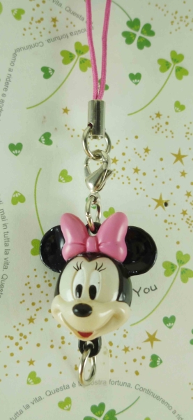 【震撼精品百貨】Micky Mouse 米奇/米妮 ~吊飾-米妮大頭風鈴
