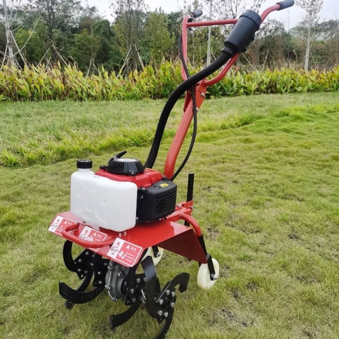 現貨小型微耕機松土機多功能旋耕機汽油新式耕地機除草家用翻土開溝機可 
