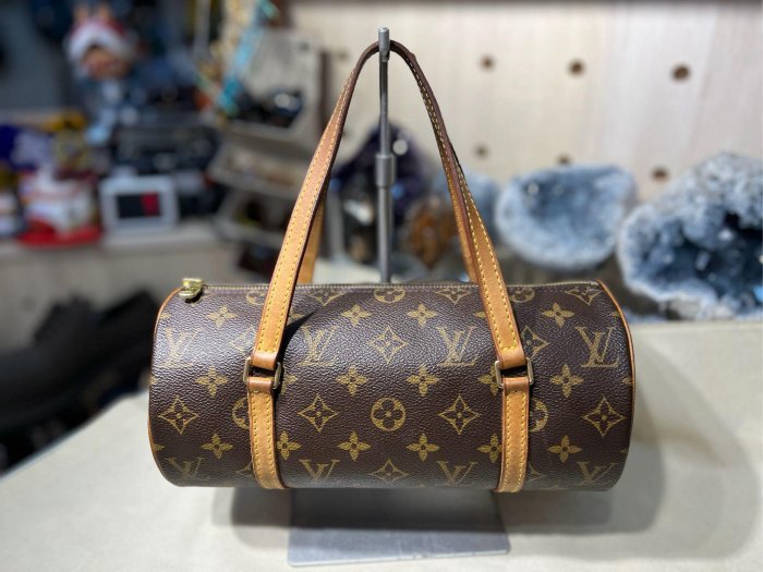 《當肯二手名品》LV 經典 老花 手提包 圓桶包  ㊣