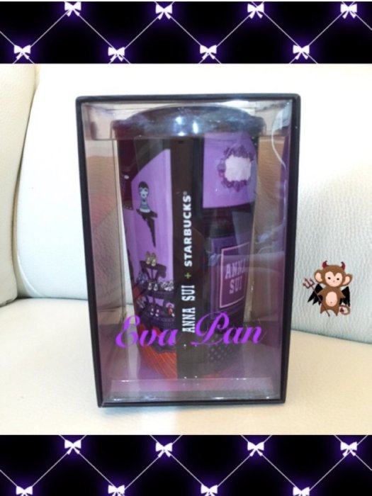 全新 絕版 星巴克 Starbucks Anna Sui 聯名 雙層 陶瓷 保溫杯 隨行杯 12oz
