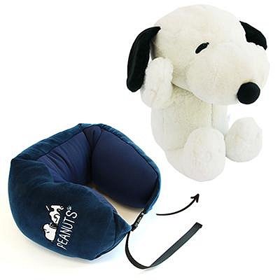 *日式雜貨館*日本正版 snoopy 史努比 歐拉夫 糊塗塔克玩偶頸枕 玩偶頸枕 可收納頸枕 外出頸枕 兩用頸枕 脖枕 旅遊必備