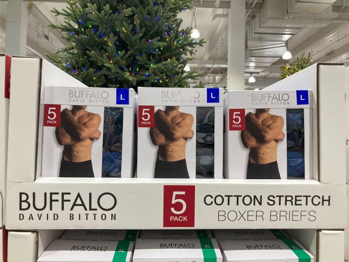 Buffalo David Bitton 男彈性平口褲 內褲 5入/組 S~XL 【佩佩的店】COSTCO 新莊好市多