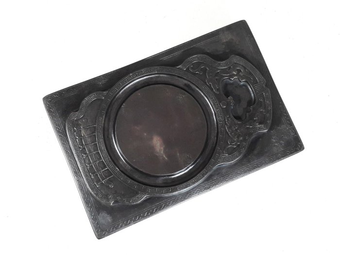 銀九藝] 清代端硯紀曉嵐琴銘硯老硯台| Yahoo拍賣