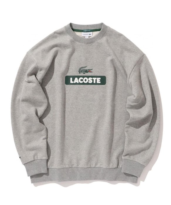 山東:LACOSTE × BEAMS / 別注Big Logo Sweat/限定販售毛圈logo