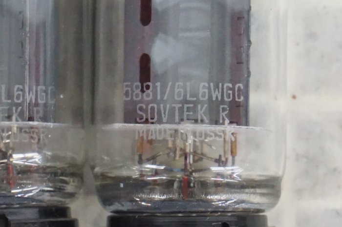 6L6GC ︽NO:6839 俄羅斯SOVTEK 5881 / 6L6WGC ( 6L6 ) 真空管雙除氣碟1