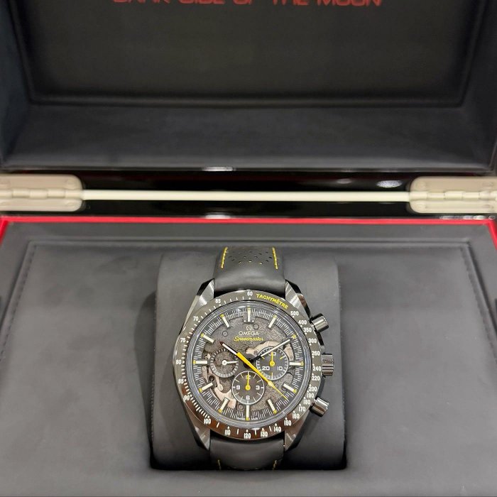 Omega311.92.44.30.01.001阿波羅月之暗面 未使用新品2024國內盒單齊Seamaster黑陶瓷 歐米茄44.25mm