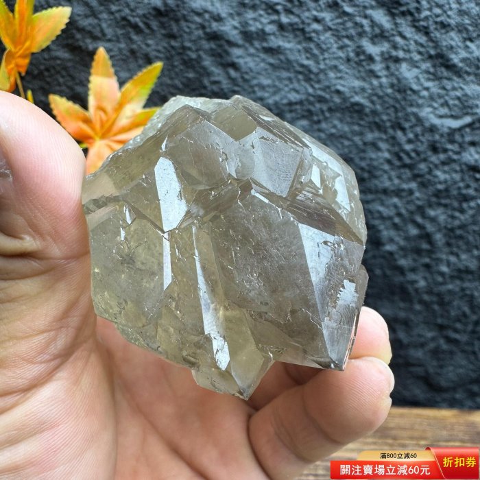 精品透體巴西黃水晶城堡教堂骨干原石標本精美自然生長紋印記紋水晶城