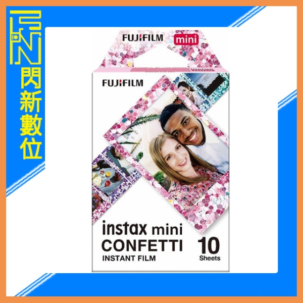 FUJIFILM 富士 拍立得 instax mini CONFETTI 五彩繽紛 底片(公司貨)