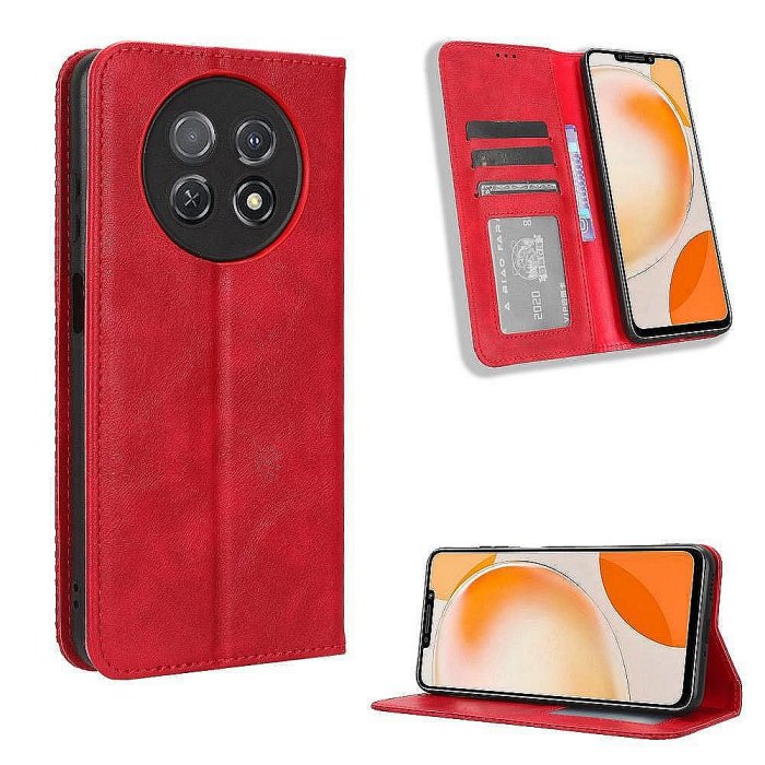 復古 掀蓋殼 華為 Huawei Enjoy 60X 手機殼 暢享60X 磁吸 插卡 保護殼 翻蓋皮套 手機套(滿599元免運哦）