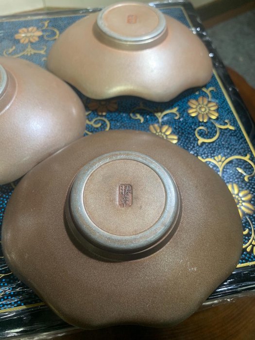 中国美術 古錫 茶托 五客 総重339g 錫 刻花卉寿字紋茶托・托子 煎茶
