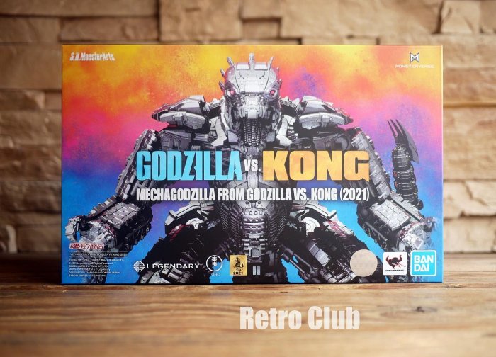 Retro CLUB【一元起標】【全新】萬代 S.H.MonsterArts《哥吉拉大戰金剛》機械哥吉拉 2021 Final Battle C260727