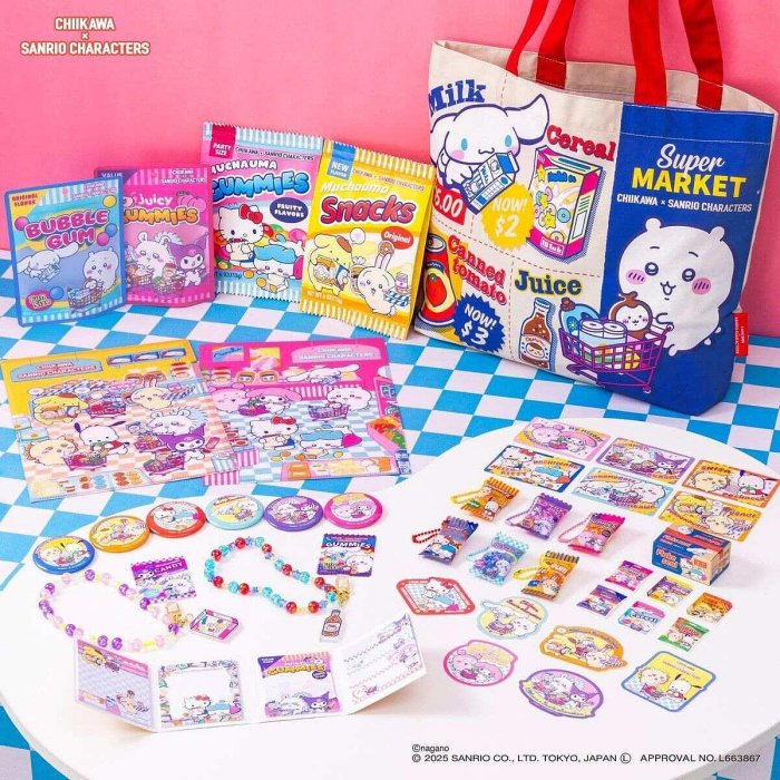 ＊日式雜貨館＊日本限定 吉伊卡哇聯名三麗鷗 系列周邊 三麗鷗聯名吉伊卡哇 造型斜背包 掛飾 吊飾 玩偶 期間限定 資料夾