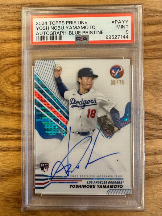 10 山本由伸 直筆サインカード 2024 Topps AC-YY Auto 山本由伸 直筆