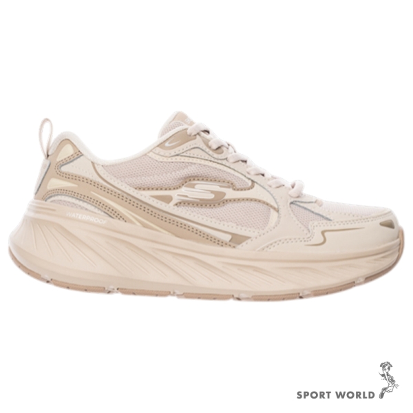 Skechers 慢跑鞋 女鞋 防水 EDGERIDE 奶茶【運動世界】150498NAT
