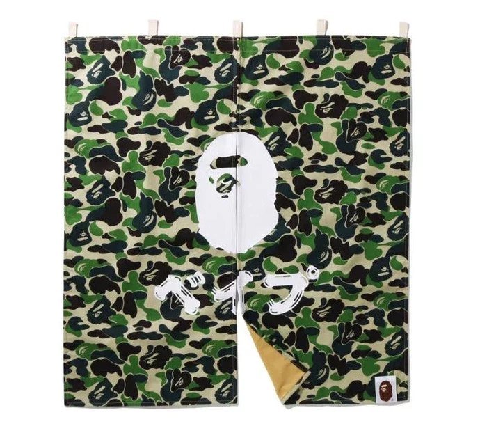 日貨代購CITY】2022SS BAPE APE ABC CAMO NOREN 門簾窗簾迷彩大頭限量