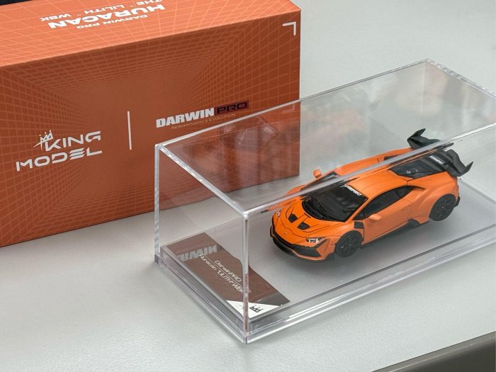 稀有 1/64 KingModel DarwinPro Lamborghini Huracan LILITH Orange 超美達爾文消光橘色