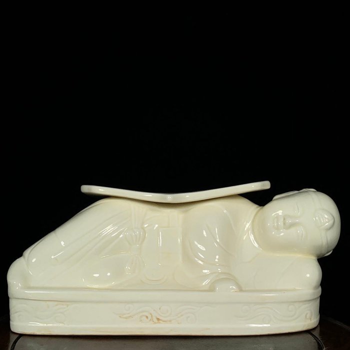 宋定窯刻花卉紋童子枕，高13直徑30CM NO254353 | Yahoo拍賣