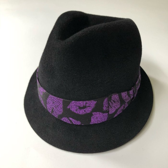 日本製真品Wacko Maria 紫kiss hats 兔毛紳士帽木村Hi-end 東京HAT