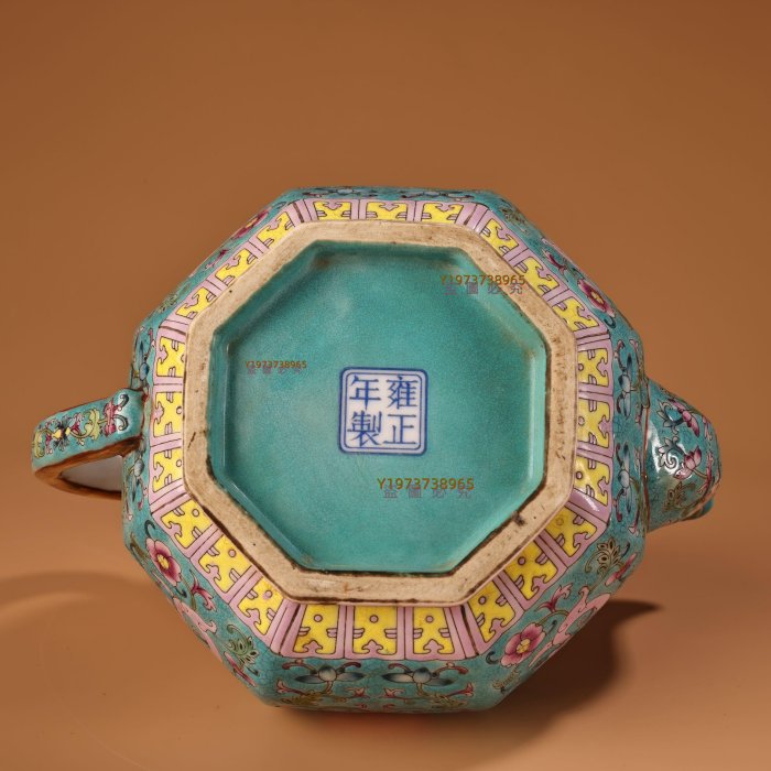 精品舊藏純手繪琺瑯彩描金瓷器酒壺畫工精湛器形精美重600克高16厘米