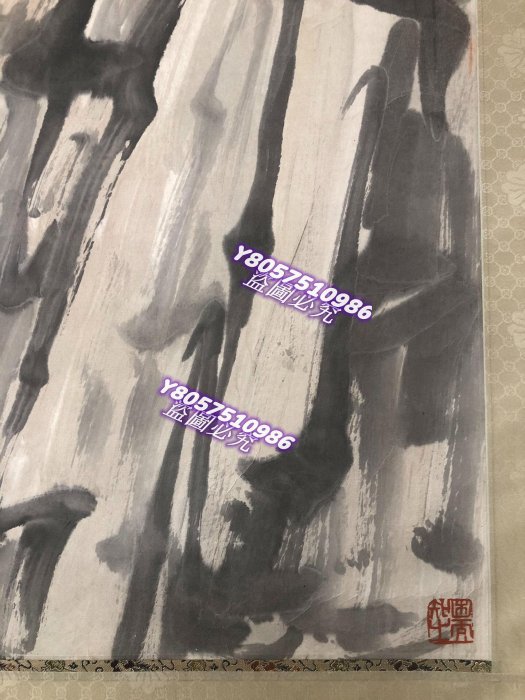 可議價）-徐悲鴻雄鷹圖立軸，手工裝裱，紙本手繪。畫心尺寸137*69厘米