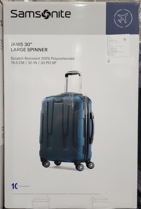 【小如的店】COSTCO好市多線上代購~Samsonite Jaws 30吋行李箱(1入) 140928