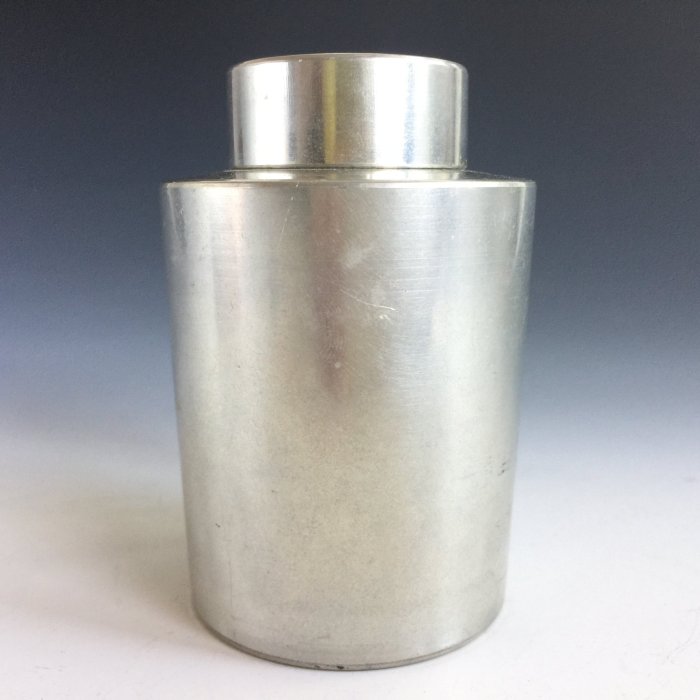 松果坊】日本金工『英祥堂』造錫罐錫茶入茶葉罐日本茶道具s120b