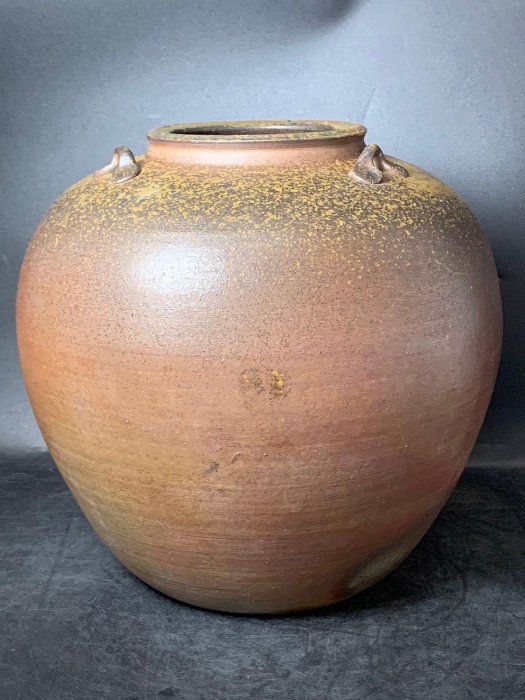 古備前 雙耳 壺 陶器