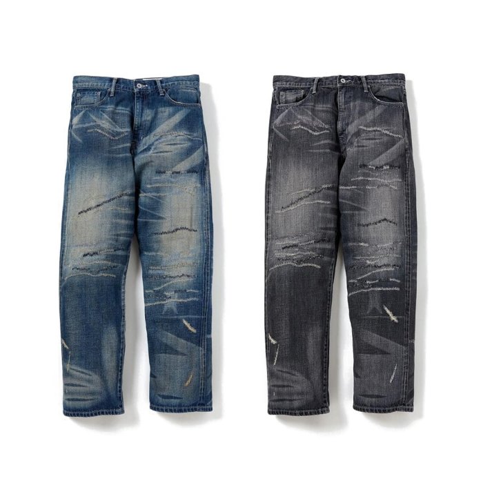 希望商店】NEIGHBORHOOD SAVAGE DENIM DP BASIC PANTS 23SS 金鋼狼刀割