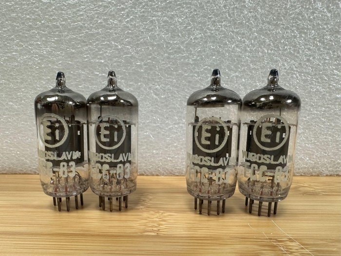 杰士音響】庫存新品真空管Ei Yogoslavia ECC-83，Jadis原配名管，70