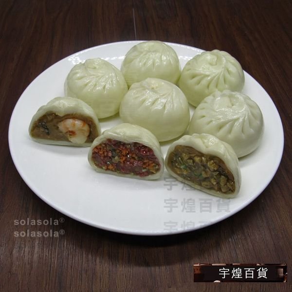 《宇煌》訂做包子鮮肉包模擬食物餐廳蝦仁包小籠包蟹黃包樣品_4Bsh
