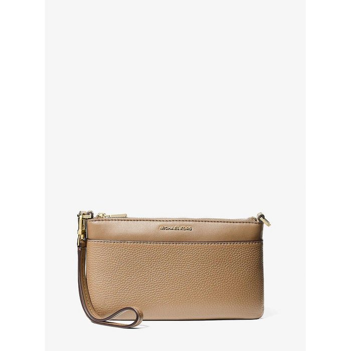 【Michael Kors】 專櫃經典款 Jet Set系列 防刮皮革多功能雙層手拿長夾/手拿包/手機包/手機長夾/MK長夾