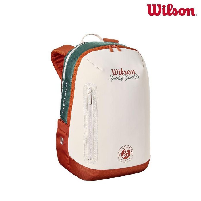【曼森體育】Wilson ROLAND GARROS 2026 TENNIS BACKPACK Cream 後背包 米色 法網系列