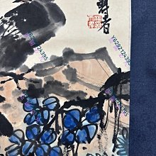 潘天壽花鳥紙本立軸畫心尺寸137×48厘米| Yahoo拍賣