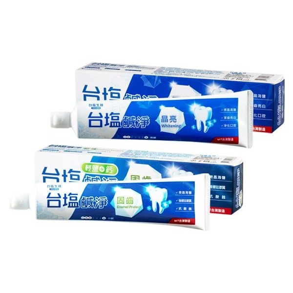 臺鹽生技 鹹淨晶亮／固齒牙膏(150g) 款式可選【小三美日】 DS003281 牙刷 刷牙 浴室