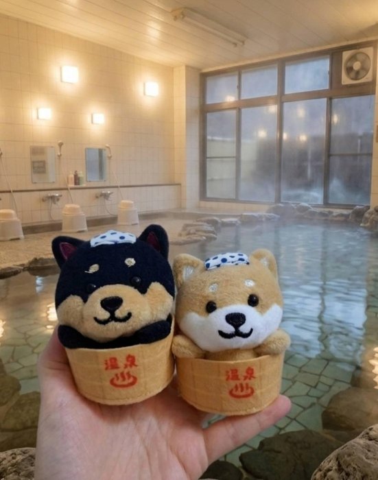 ☻日本豆柴君 ☻旅するマメしば ☑日本購回 ☑棕豆豆柴君『溫泉系列』 柴犬吊飾 擺飾 絨毛玩偶 可愛收藏品 | Yahoo拍賣