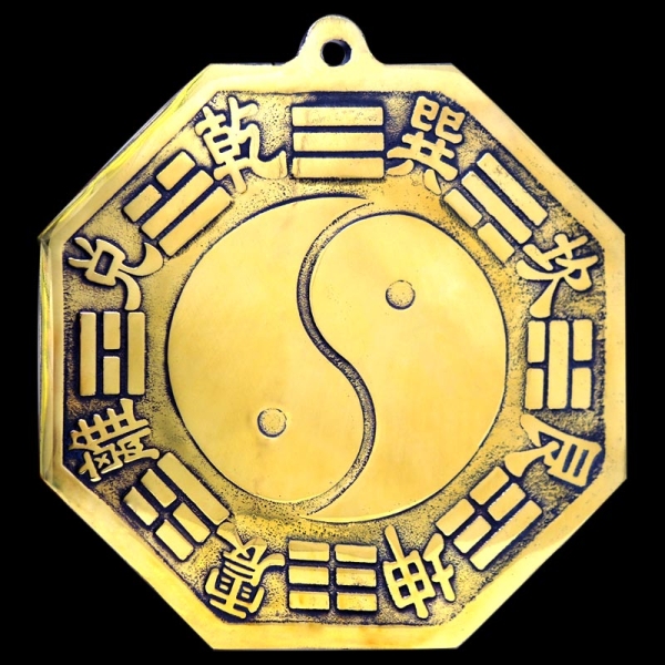 14cm 太極八卦鏡 吉祥開運坊】八卦鏡【銅製太極八卦鏡特大21.4cm 厚銅版化壁刀路沖巷沖
