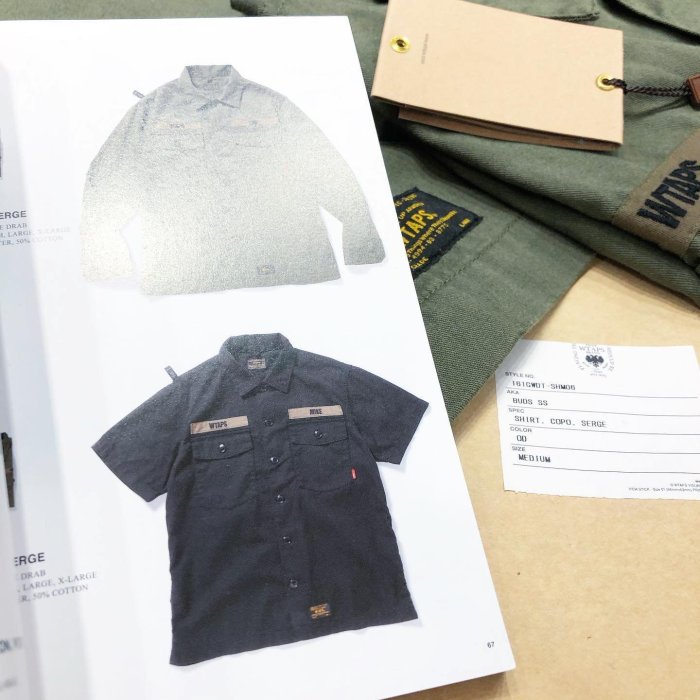 WTAPS｜16SS Buds LS Shirt.Copo.Serge（2） 中古・古着通販】WTAPS (ダブルタップス) BUDS SS SHIRT COPO SERGE