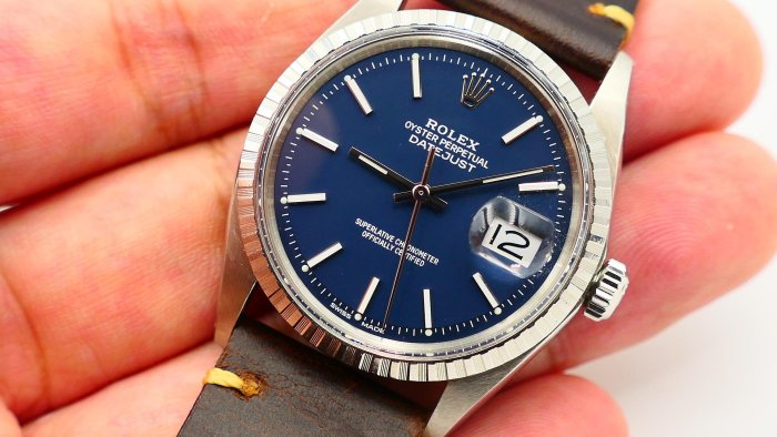 【美好時光】罕見特殊靛藍色面!ROLEX勞力士經典款1603自動上鏈1570機芯 ( 1601 16014 16234等參考)