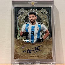 2025 傳奇巨星 Sergio Aguero 龍紋黑金亮親筆簽名卡 SSP 值得收藏 Playfully Argentina Herock Halo