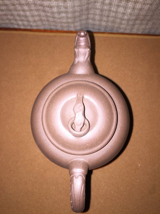 工芸品 中国清末時期 宜興紫砂 龍首 三足 三獸壺 朱泥紫砂急須 煎茶