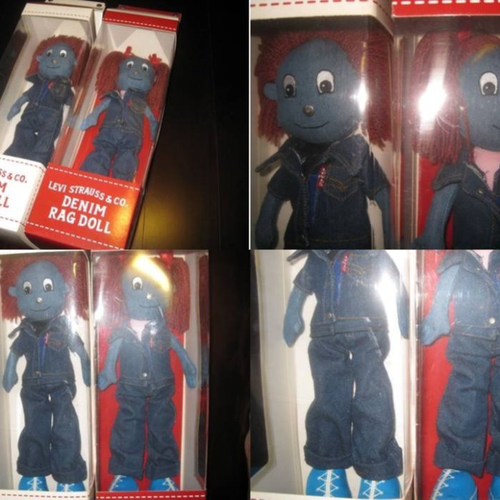 好貨到!!!絕版超限量收藏!!! LEVI'S DENIM RAG DOLL 情人節限量版牛仔