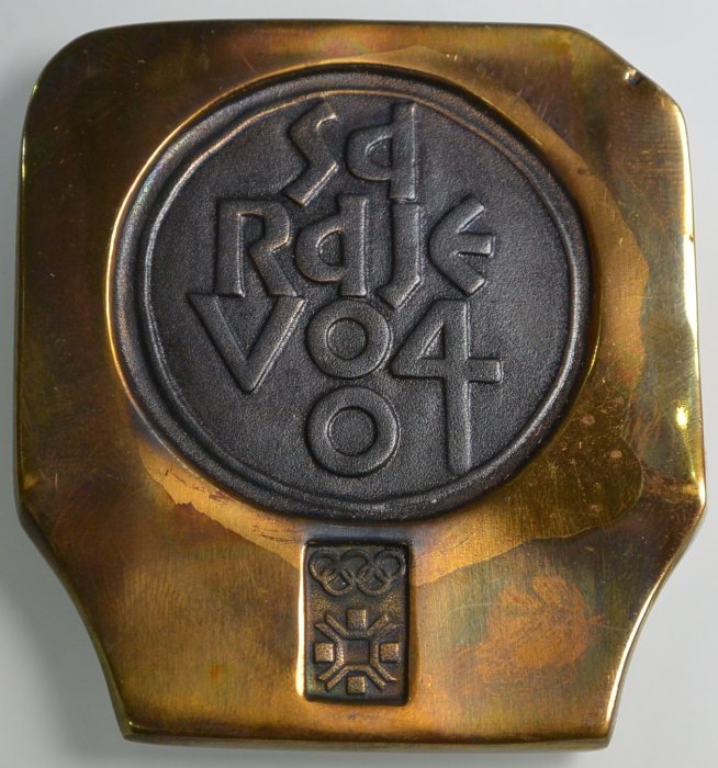 1984年 冬季奧運參賽獎牌 Sarajevo'84 含盒 紀念章 獎章